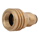 Converts Propane LP Tank POL Service Valve To QCC Outlet Brass Adapter BBQ Tool