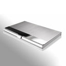 Semi-open Business Credit ID Card Holders Metal Stainless Steel Pocket Case Box