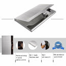 Semi-open Business Credit ID Card Holders Metal Stainless Steel Pocket Case Box
