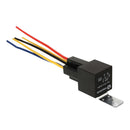 5X Automotive Relay DC12V Car SPDT 5Pin 5 Wires w/Harness Socket 40/30 Amp