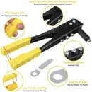 Rivet Gun Kit Professional Riveter Single Hand Manual Alloy Steel heavy duty
