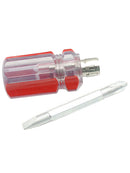 1pc Mini Dual Purpose Retractable Screw Driver Cross Head Slotted Screwdriver