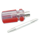 1pc Mini Dual Purpose Retractable Screw Driver Cross Head Slotted Screwdriver