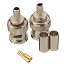 10x 3 Piece BNC Male Plug Crimp RG58 RG142 RG400 LMR195 RG223 Coaxial Connector