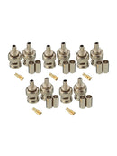 10x 3 Piece BNC Male Plug Crimp RG58 RG142 RG400 LMR195 RG223 Coaxial Connector