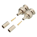 10x 3 Piece BNC Male Plug Crimp RG58 RG142 RG400 LMR195 RG223 Coaxial Connector