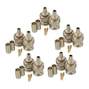 10x 3 Piece BNC Male Plug Crimp RG58 RG142 RG400 LMR195 RG223 Coaxial Connector