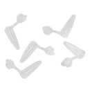 1000 Lab 0.2ml Graduated Micro Centrifuge Test Tube Vial Clear Plastic & Cap b x