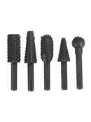 5PCS Titanium Coated Step Drill Bit Set for Wood & Metal,Large & Small Holes