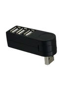 HOT Mini 3 Port USB 3.0 Rotate Splitter Adapter Hub for PC Notebook Expansion