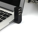 Mini 3 Port USB 3.0 Rotating Splitter Adapter Hub For PC Laptop Notebook Ma