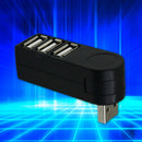 HOT Mini 3 Port USB 3.0 Rotate Splitter Adapter Hub for PC Notebook Expansion