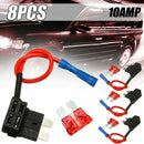 8x Car Add-a-circuit Fuse TAP Adapter Standard ATO Auto Blade Fuse Holder z cx