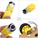 Gear TT Motor+Tire Wheel Kit For Arduino DIY Smart Car Robot Single Convex