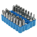 33pcs Star Hex Holder Tamper Proof Security Torxes Spanner Screwdriver Bit Set