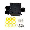Outdoor Waterproof IP68 Junction Box 3 Way Cable Wire Connector Protection Gland