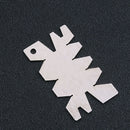 1x Angle Gauge Measuring Tool Stainless Steel Gage For Screw Thread Cutting Nice