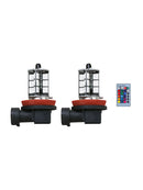 2pcs H11 H9 H8 27SMD 5050 16Color RGB LED Fog Lights Driving Bulbs Lamp