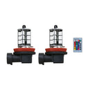 2-Pack LED Fog Lights Bulbs RGB 5050 27SMD 16 Color Car Headlight Fog Light Lamp
