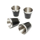 4*Stainless Steel Mini Cup Drinking Coffee Beer Wine Camping Hot Outdoor New Hot