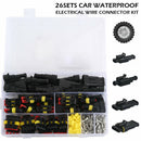 26Sets 1-4 Pin Electrical Wire Connector Plug Set Waterproof Automotive Plug Kit