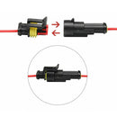 26Sets 1-4 Pin Electrical Wire Connector Plug Set Waterproof Automotive Plug Kit
