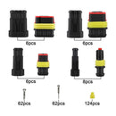 26Sets 1-4 Pin Way Waterproof Car Auto Electrical Wire Connector Plug Durable