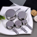 5Pcs/Set Stainless Steel Measuring Cups Spoons Set Kitchen Baking Durable Nice