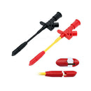 1Pair Insulated Quick Piercing Test Needle Hook Clips Multimeter Testing Probes
