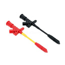 1Pair Insulated Quick Piercing Test Needle Hook Clips Multimeter Testing Probes