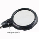 LED Light Helping Hands Magnifier Station Lighted Hands Free Magnifying Stand