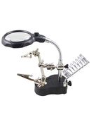 1set Universal Soldering Holder Stand For Welding And Reading With Magnifier Hot