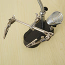 Universal Third Hand Soldering Stand Holder Magnifier Station Tool with LED New