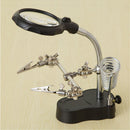 1set Universal Soldering Holder Stand For Welding And Reading With Magnifier Hot