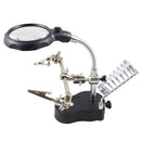Universal Third Hand Soldering Stand Holder Magnifier Station Tool with LED New