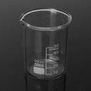 5X Low Form Glass Beaker 5 10 25 50 100ml Borosilicate Measuring Lab Glassware