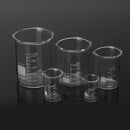 5X Low Form Glass Beaker 5 10 25 50 100ml Borosilicate Measuring Lab Glassware