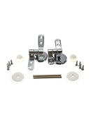 1 Set Toilet Seat Hinge With Fittings Mountings Chrome with Fittings
