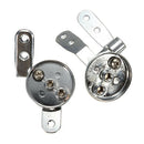 1 Set Toilet Seat Hinge With Fittings Mountings Chrome with Fittings