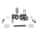 1 Set Toilet Seat Hinge With Fittings Mountings Chrome with Fittings
