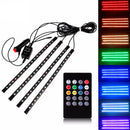 72LED Lamp Lights Car Charge Interior Accessories Floor Decorative Atmosphere