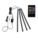 72-LED Car Charge Interior Accessories Floor Decorative Atmosphere Lamp Light