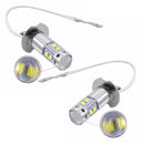 2pcs H3 50W LED Fog Light Bulbs Driving Lamp White High Power Practical