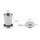 1 PC Stainless Steel Folding Collapsible Telescopic Cup Fashion New