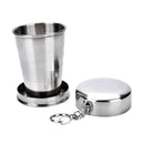 1x Stainless Steel Portable Folding Telescopic Collapsible Travel Cup Durable