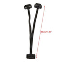 OBD2 OBD-II Splitter Adapter 16 Pin Male to Dual Female Y Extension Cable Black