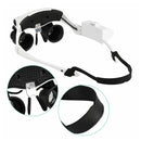 LED Head Magnifying Glass Jewelry Making Watch Repair Tool Magnifier Tweezer Q Z