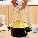 4pcs Stainless Steel Hot Bowl Clip Holder Steamer Tongs Kitchen Clamp Indoor