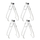 4pcs Stainless Steel Hot Bowl Clip Holder Steamer Tongs Kitchen Clamp Indoor