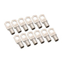 12pcs 3 AWG Gauge Cable Lugs Ring Terminals Battery Wire Connectors Pure Copper